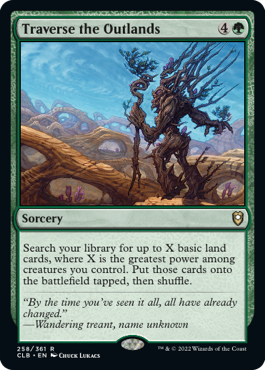 Traverse the Outlands [Commander Legends: Battle for Baldur's Gate] Foil