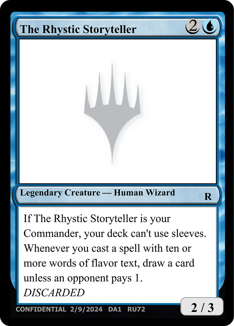 The Rhystic Storyteller  [Unknown Event]