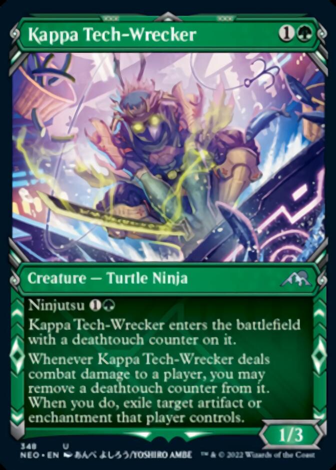 Kappa Tech-Wrecker (Showcase Ninja) [Kamigawa: Neon Dynasty] Foil