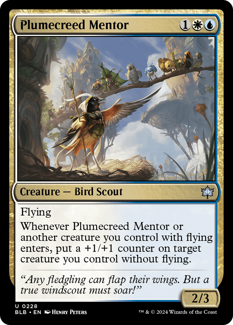 Plumecreed Mentor [Bloomburrow] Foil