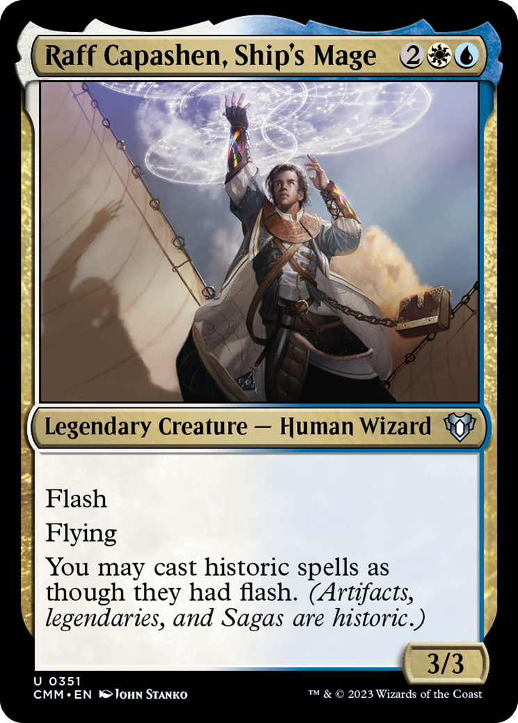 Raff Capashen, Ship's Mage [Commander Masters] Foil