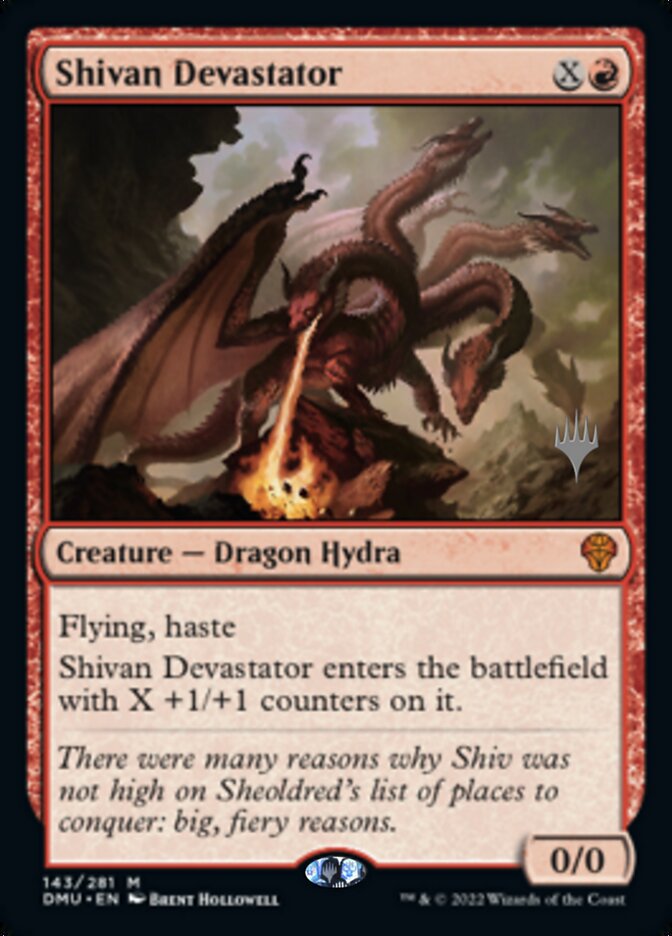 Shivan Devastator (Promo Pack) [Dominaria United Promos] Foil