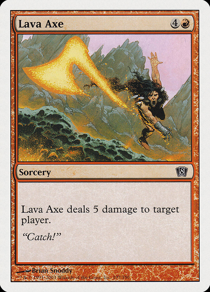 Lava Axe [Eighth Edition] Foil