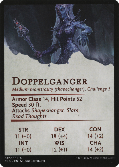 Mocking Doppelganger // Mocking Doppelganger  [Battle for Baldur's Gate Art Series] (Borderless)