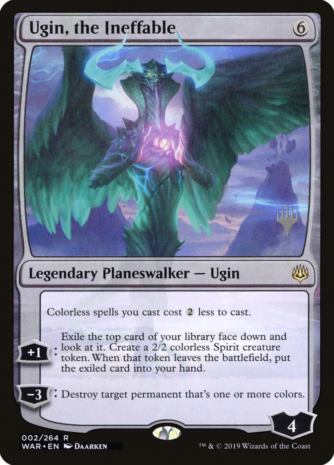 Ugin, the Ineffable (Promo Pack) [War of the Spark Promos] Foil