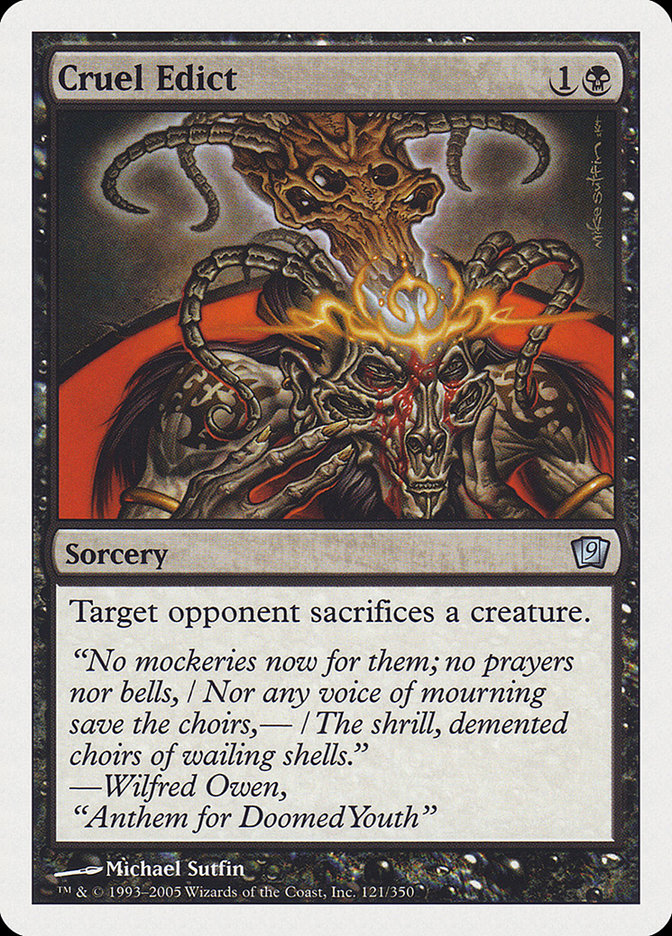 Cruel Edict [Ninth Edition] Foil