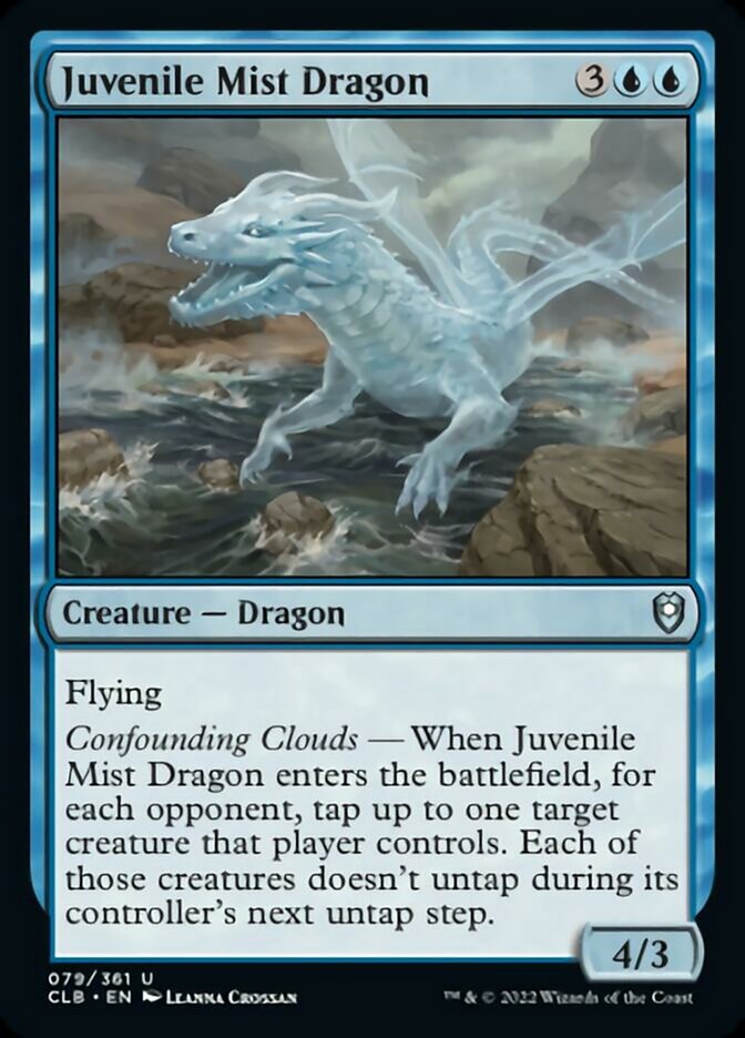 Juvenile Mist Dragon [Commander Legends: Battle for Baldur's Gate] Foil