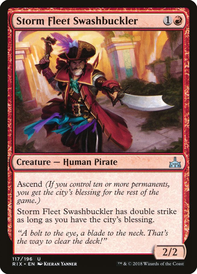 Storm Fleet Swashbuckler [Rivals of Ixalan] Foil