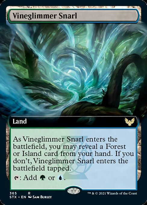 Vineglimmer Snarl (Extended Art) [Strixhaven: School of Mages] Foil