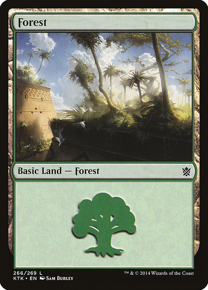 Forest (266) [Khans of Tarkir] Foil