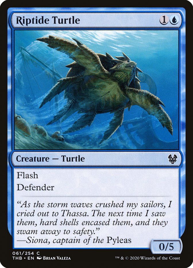 Riptide Turtle [Theros Beyond Death] Foil