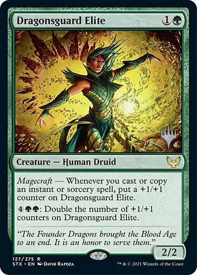 Dragonsguard Elite (Promo Pack) [Strixhaven: School of Mages Promos] Foil