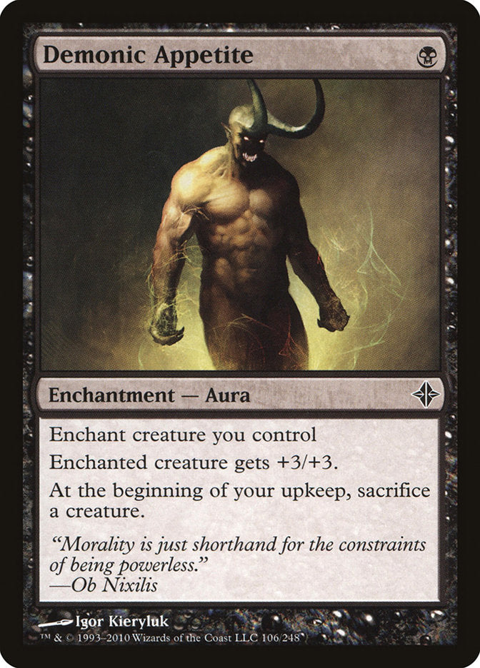 Demonic Appetite [Rise of the Eldrazi] Foil