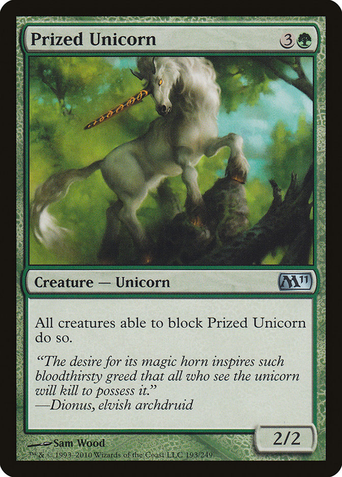 Prized Unicorn [Magic 2011] Foil