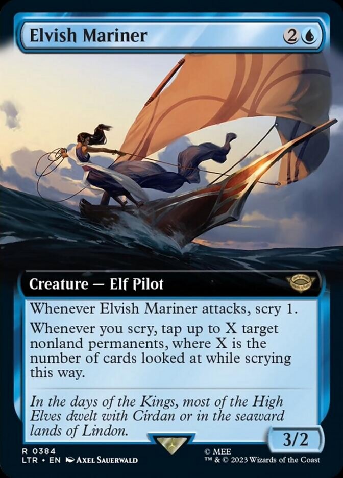 Elvish Mariner (Extended Art) [The Lord of the Rings: Tales of Middle-Earth] Foil