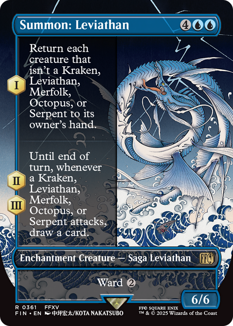 Summon: Leviathan (Borderless) [FINAL FANTASY] Foil