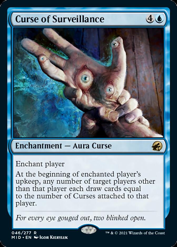 Curse of Surveillance [Innistrad: Midnight Hunt] Foil