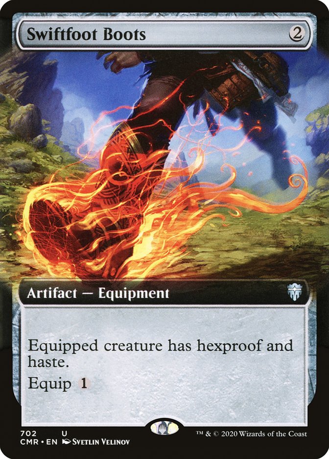 Swiftfoot Boots (Extended Art) [Commander Legends] Foil
