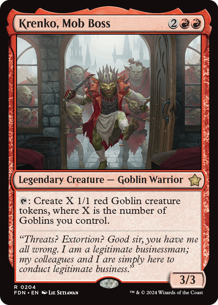 Krenko, Mob Boss  [Foundations] Foil