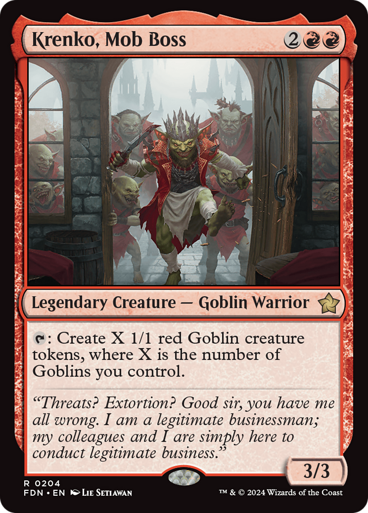 Krenko, Mob Boss  [Foundations] Foil