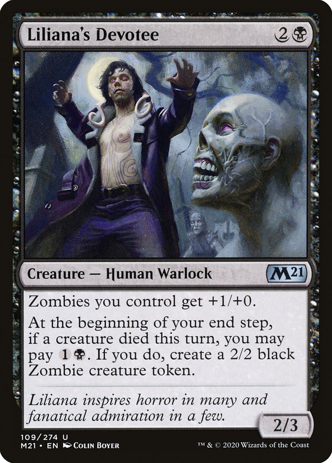 Liliana's Devotee [Core Set 2021] Foil