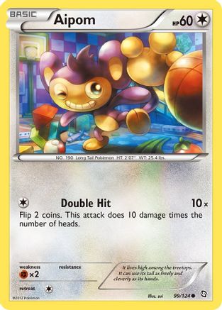 Aipom (99/124) [Black & White: Dragons Exalted] Reverse Holofoil