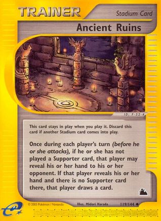 Ancient Ruins (119/144) [Skyridge] Reverse Holofoil