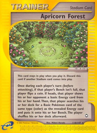 Apricorn Forest (118/147) [Aquapolis] Reverse Holofoil