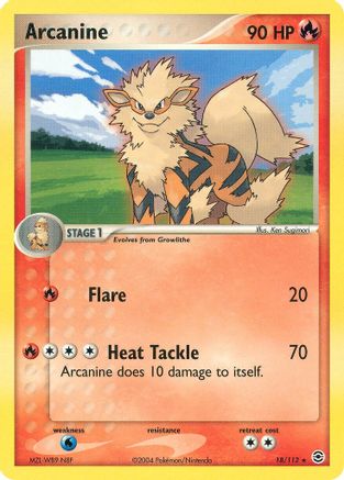 Arcanine (18/112) [EX: FireRed & LeafGreen] Reverse Holofoil
