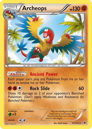 Archeops (67/101) [Black & White: Noble Victories] Reverse Holofoil
