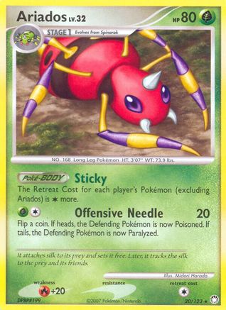 Ariados (20/123) [Diamond & Pearl: Mysterious Treasures] Reverse Holofoil