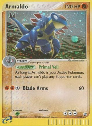 Armaldo (1/100) [EX: Sandstorm] Reverse Holofoil