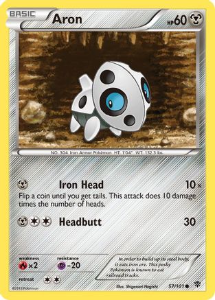 Aron (57/101) [Black & White: Plasma Blast] Reverse Holofoil