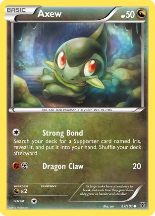 Axew (67/101) [Black & White: Plasma Blast] Reverse Holofoil