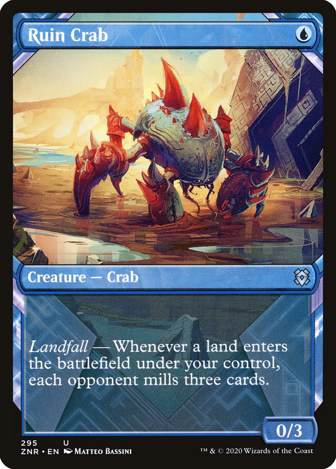 Ruin Crab (Showcase) [Zendikar Rising] Foil