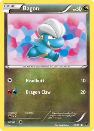 Bagon (62/101) [Black & White: Plasma Blast] Reverse Holofoil