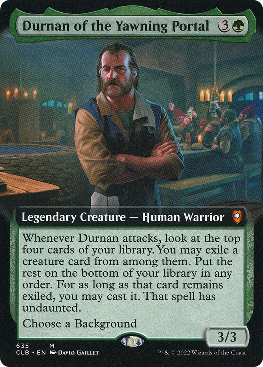Durnan of the Yawning Portal (Extended Art) [Commander Legends: Battle for Baldur's Gate] Foil