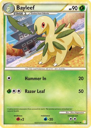 Bayleef (35/123) [HeartGold & SoulSilver: Base Set] Reverse Holofoil