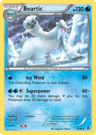 Beartic (31/98) [Black & White: Emerging Powers] Reverse Holofoil