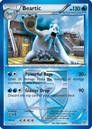 Beartic (41/135) [Black & White: Plasma Storm] Reverse Holofoil
