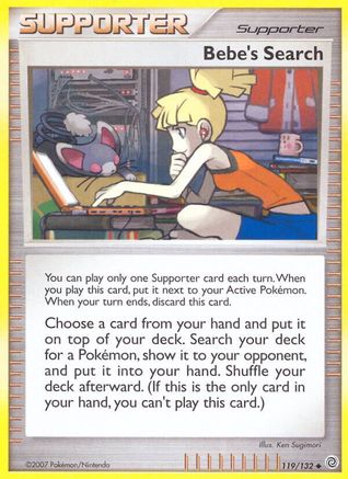 Bebe's Search (119/132) [Diamond & Pearl: Secret Wonders] Reverse Holofoil