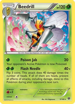 Beedrill (5/146) [XY: Base Set] Reverse Holofoil