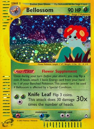 Bellossom (H5/H32) [Aquapolis] Reverse Holofoil