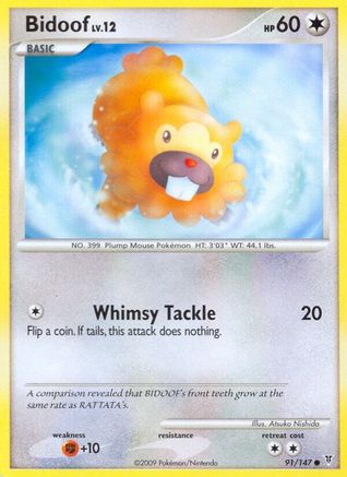 Bidoof (91/147) [Platinum: Supreme Victors] Reverse Holofoil
