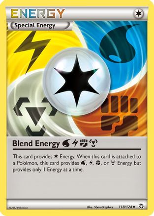 Blend Energy WaterLightningFightingMetal (118/124) [Black & White: Dragons Exalted] Reverse Holofoil
