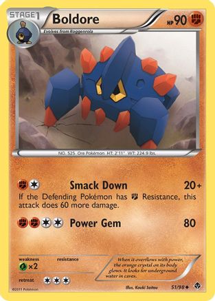 Boldore (51/98) [Black & White: Emerging Powers] Reverse Holofoil