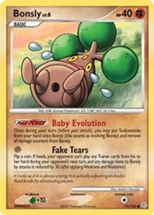 Bonsly (71/130) [Diamond & Pearl: Base Set] Reverse Holofoil
