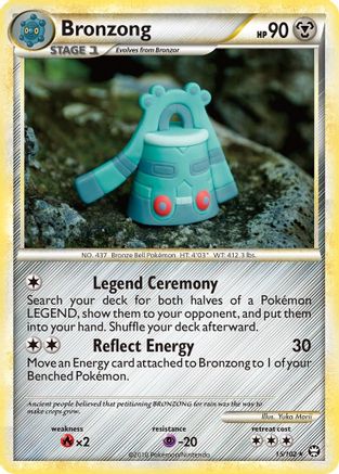 Bronzong (15/102) [HeartGold & SoulSilver: Triumphant] Reverse Holofoil