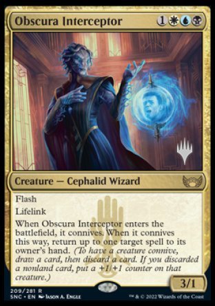 Obscura Interceptor (Promo Pack) [Streets of New Capenna Promos] Foil