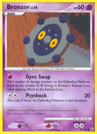 Bronzor (55/100) [Diamond & Pearl: Stormfront] Reverse Holofoil